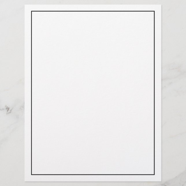 Blank Custom Colour Letterhead (Front)