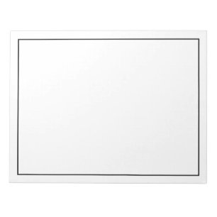 Blank Custom Colour Notepad