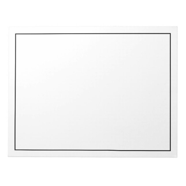 Blank Custom Colour Notepad (Front)