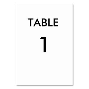 Blank Custom template Table Number
