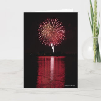 Blank Customisable Fireworks 7 Greeting Card
