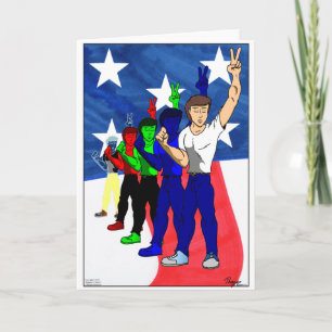 Blank, customisable Patriotic greeting card