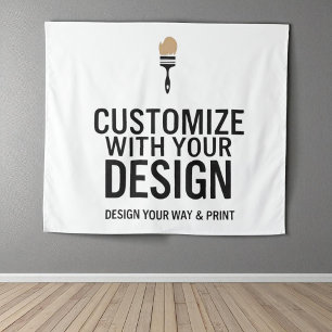 Blank Customized 40x34" Company Personalized  Tapestry
