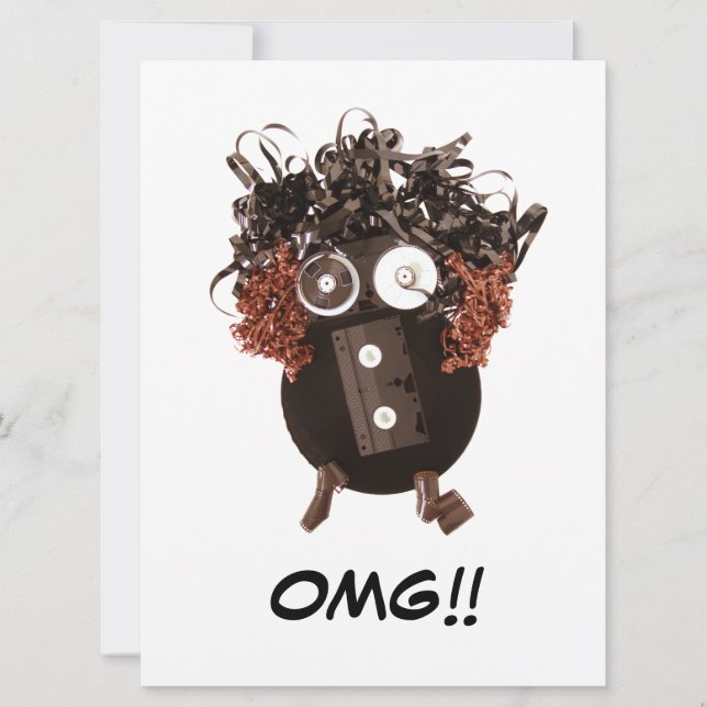 Blank Cute Cool Humourous OMG Analogue Media (Front)