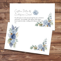 Blank DIY Greenery Dusty Blue Flower 