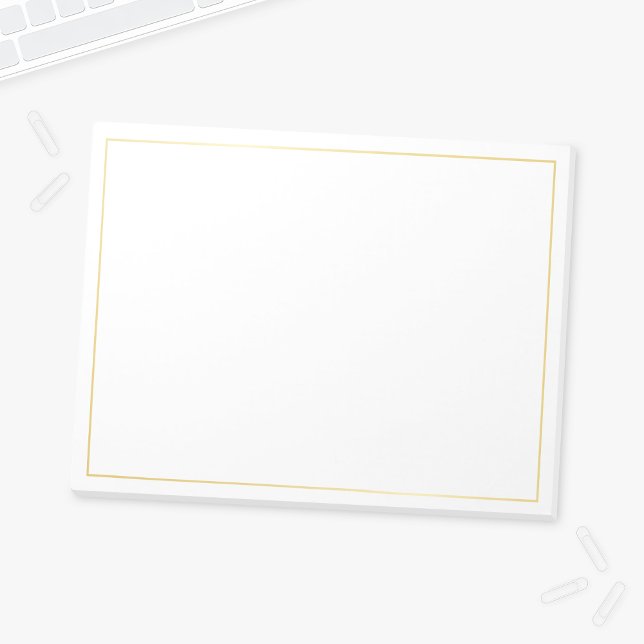 Blank Elegant Gold Notepad (Creator Uploaded)