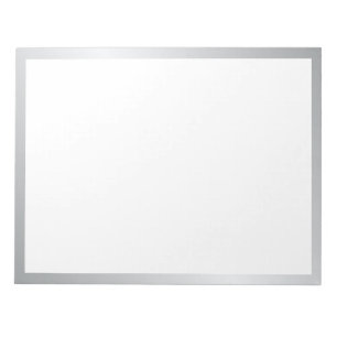 Blank Elegant Silver Notepad