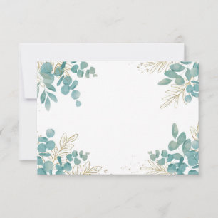 Blank Eucalyptus Leaves Invitation