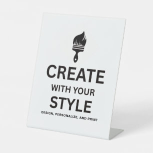 Blank Event Display Sign Custom Editable Design