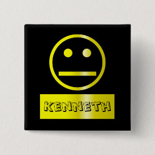 Blank Face Name Tag 15 Cm Square Badge