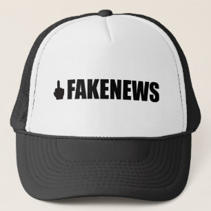 BLANK FAKE NEWS MAGA GEAR TRUCKER HAT