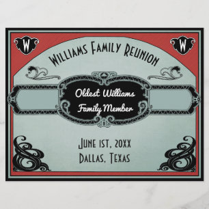 Blank Family Reunion Certificate - Oldest Member