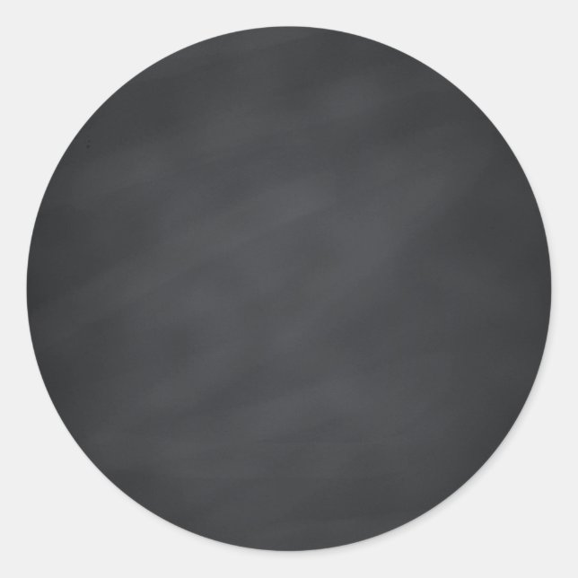 Blank Faux Chalkboard Customise Text Every Package Classic Round Sticker (Front)