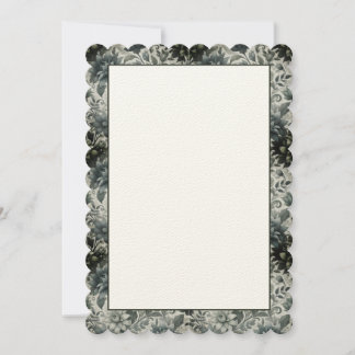 Blank Floral Invitation