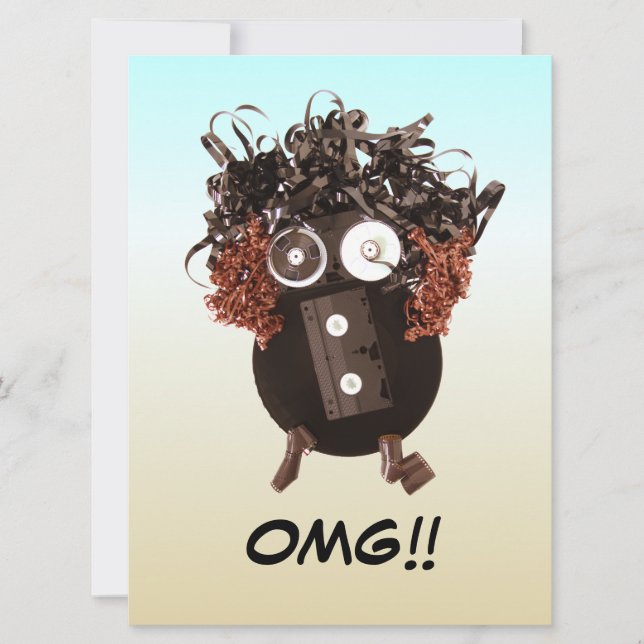 Blank Funny Cool Humourous OMG Analogue Media (Front)