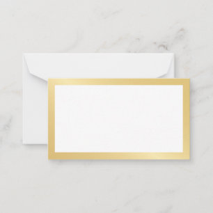 Blank Gold and White Wedding Advice and Wishes
