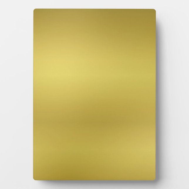 Blank Gold Custom Background Template Plaque (Front)
