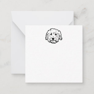 Blank Goldendoodle notecard - customise it