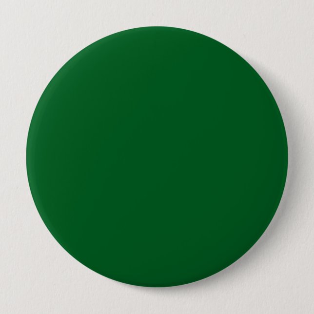 Blank Green Circular Pin Badge on Denim Jacket (Front)