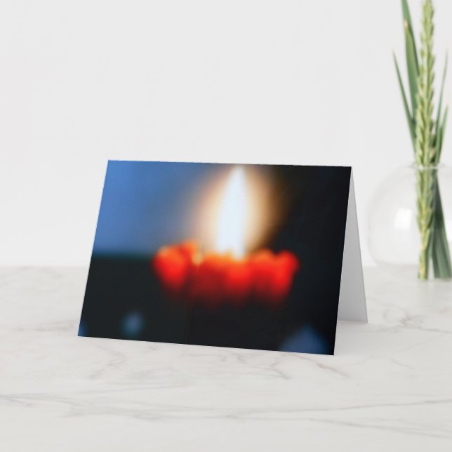 BLANK GREETING CARD - CANDLE (Front)