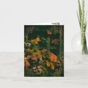 Blank Greeting Card Fall Colours