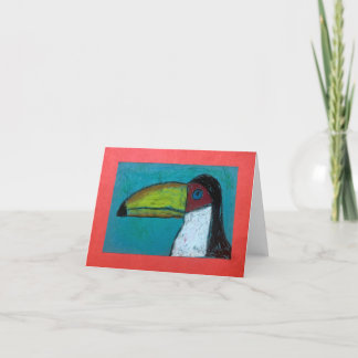 Blank greeting card for any occasion (toucan)
