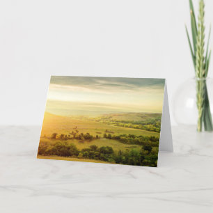 Blank Greeting Card - Kansas Flint Hills