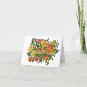 Blank Greeting Card Poppies