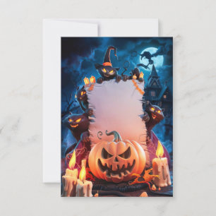 Blank Halloween Invitation Card