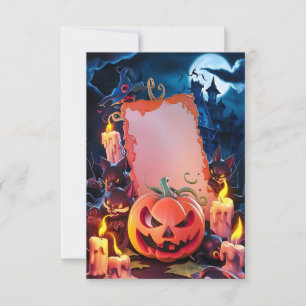 Blank Halloween Invitation Card