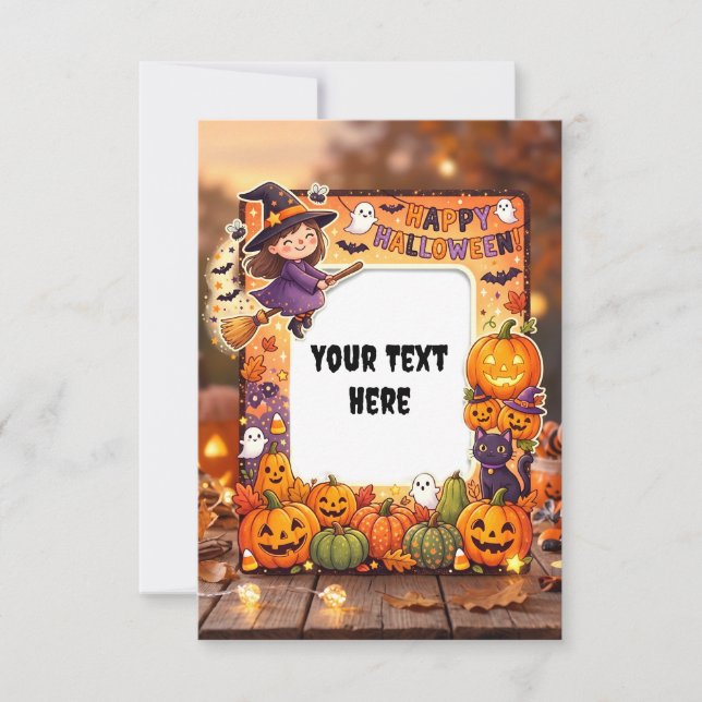 Blank Halloween Invitation Card 2026 #3 (Front)
