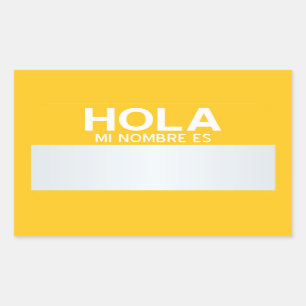 Blank Hello My Name Is ... Customisable Rectangular Sticker