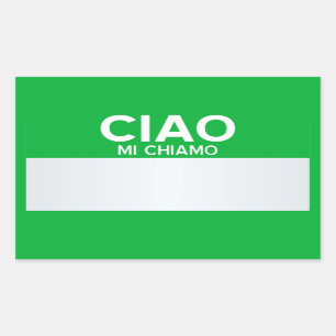 Blank Hello My Name Is ... Customisable Rectangular Sticker