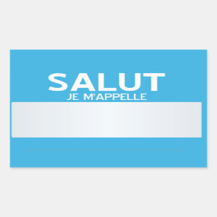 Blank Hello My Name Is ... Customisable Rectangular Sticker