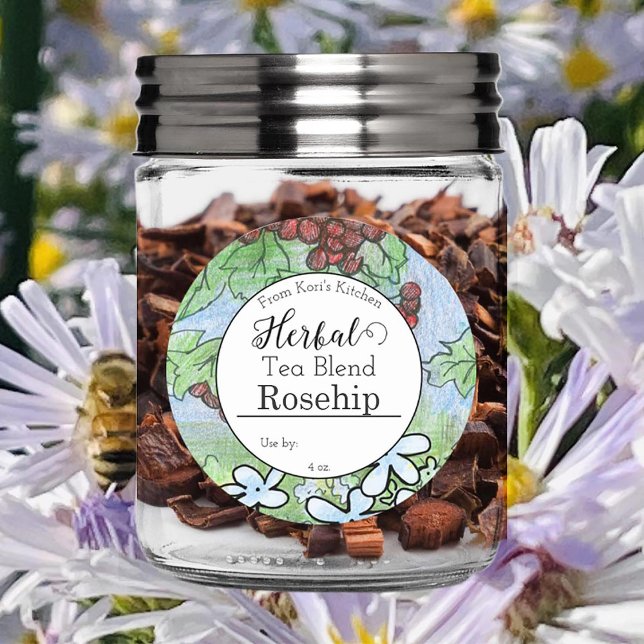 Blank Herb Tea Blend Label Custom Apothecary  (Creator Uploaded)