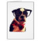 Blank Hipster Boston Terrier card