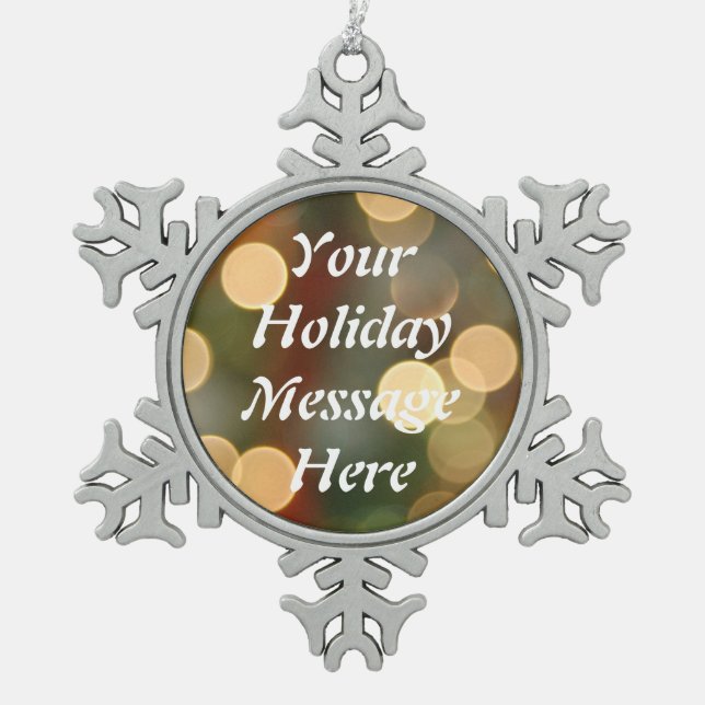 Blank Holiday Snowflake Ornament (Front)
