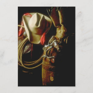 Blank Hosting Western Theme Party Invitation