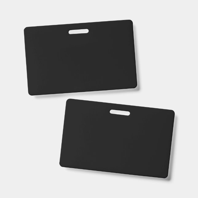 blank ID badge (Front & Back)