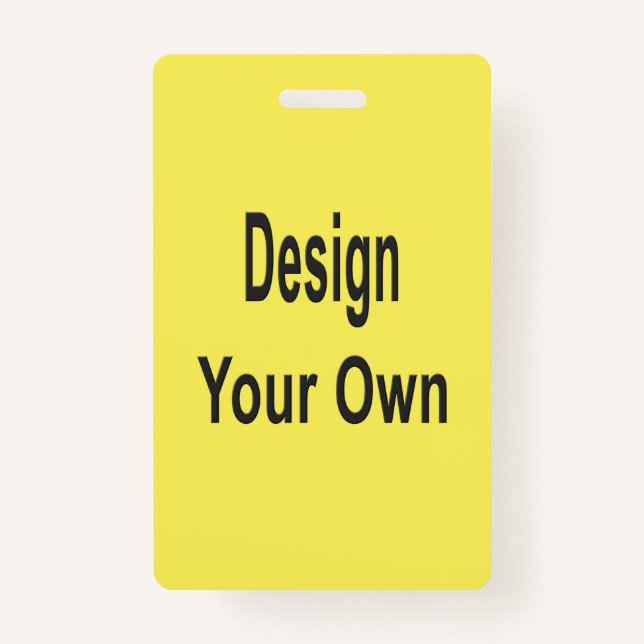 Blank  ID badge (Front)