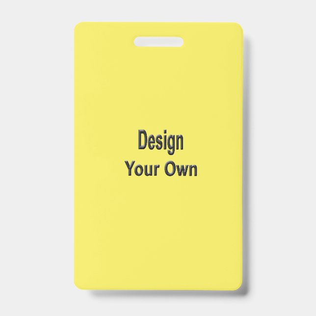 Blank ID Badge (Front)