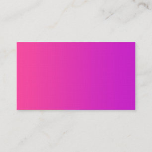 Blank in front pink business card