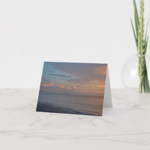 Blank Inside,  Beach Sunset Greeting Card