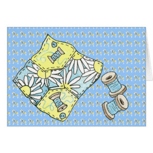 Blank Inside Quilter's card