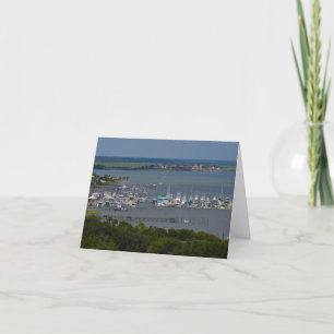 Blank Inside, Scenic Florida Marina Greeting Card