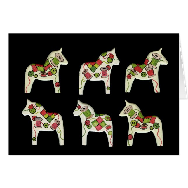 Blank Inside Sewing Card (Front Horizontal)