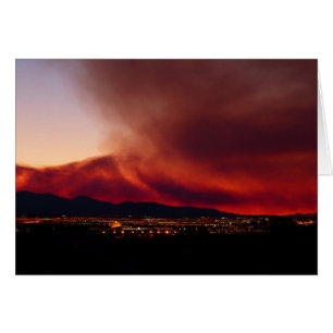 Blank Inside, Sky on Fire Las Vegas Greeting Card