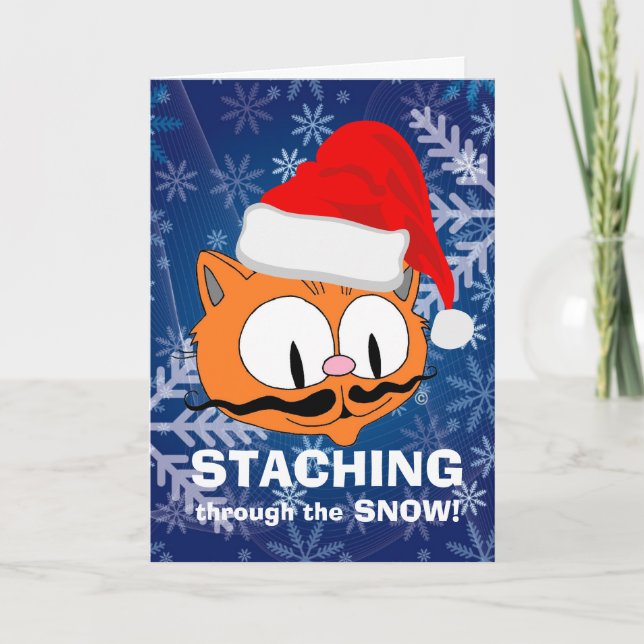 Blank Inside - Staching Through the Snow! Humourou Card (Front)