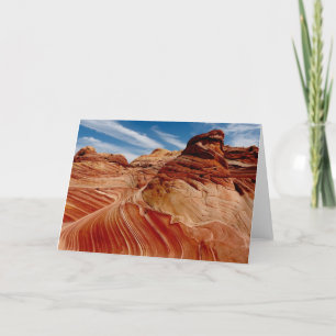 Blank Inside Waves of Time Greeting Card