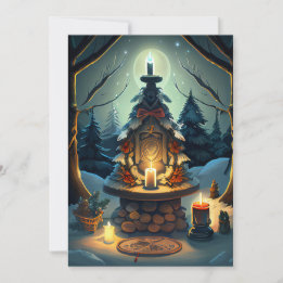 (Blank Inside) Yuletide Altar Card